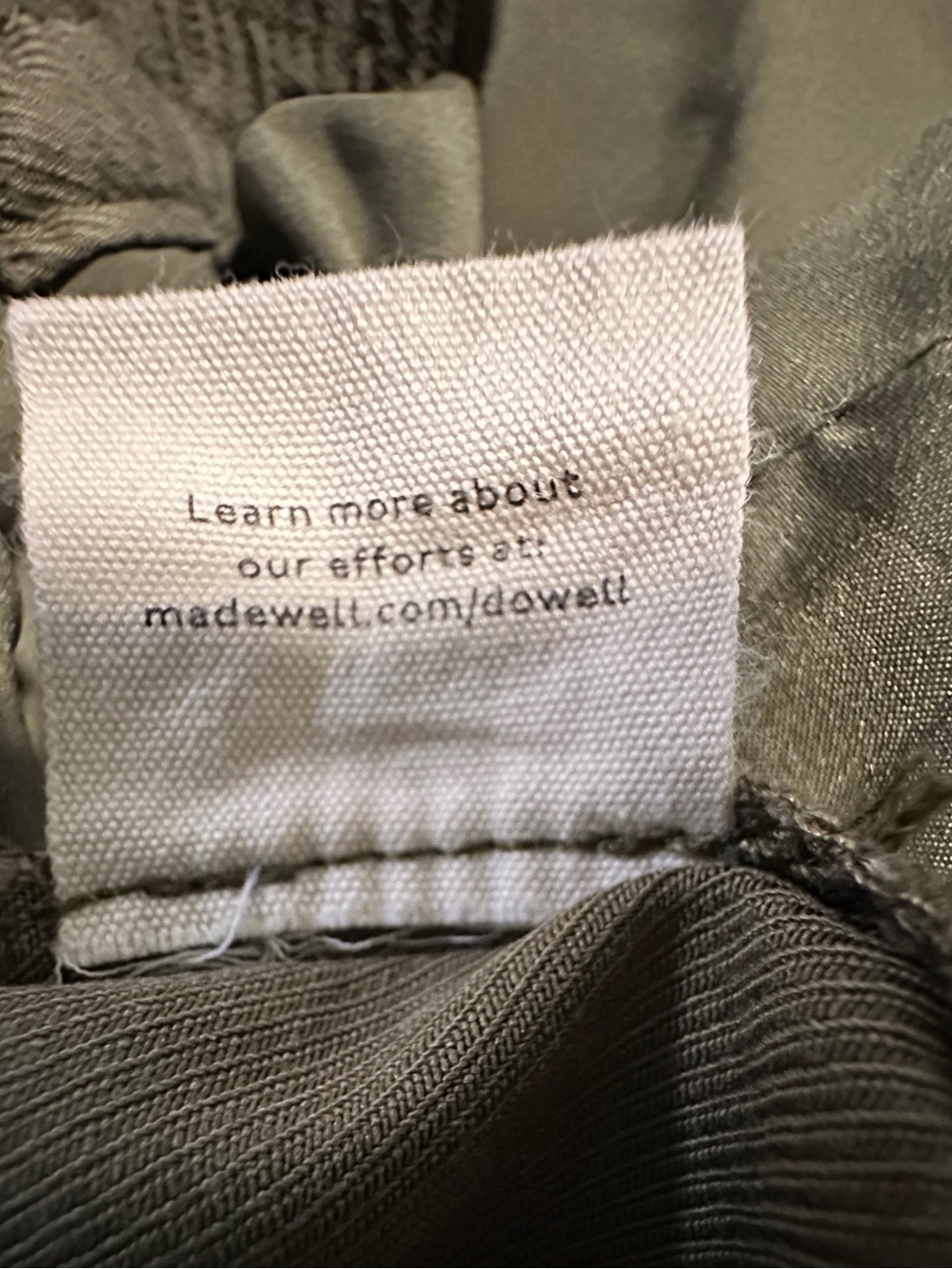 Madewell olive 🫒 wide-leg flowy pants - Picture 15 of 15